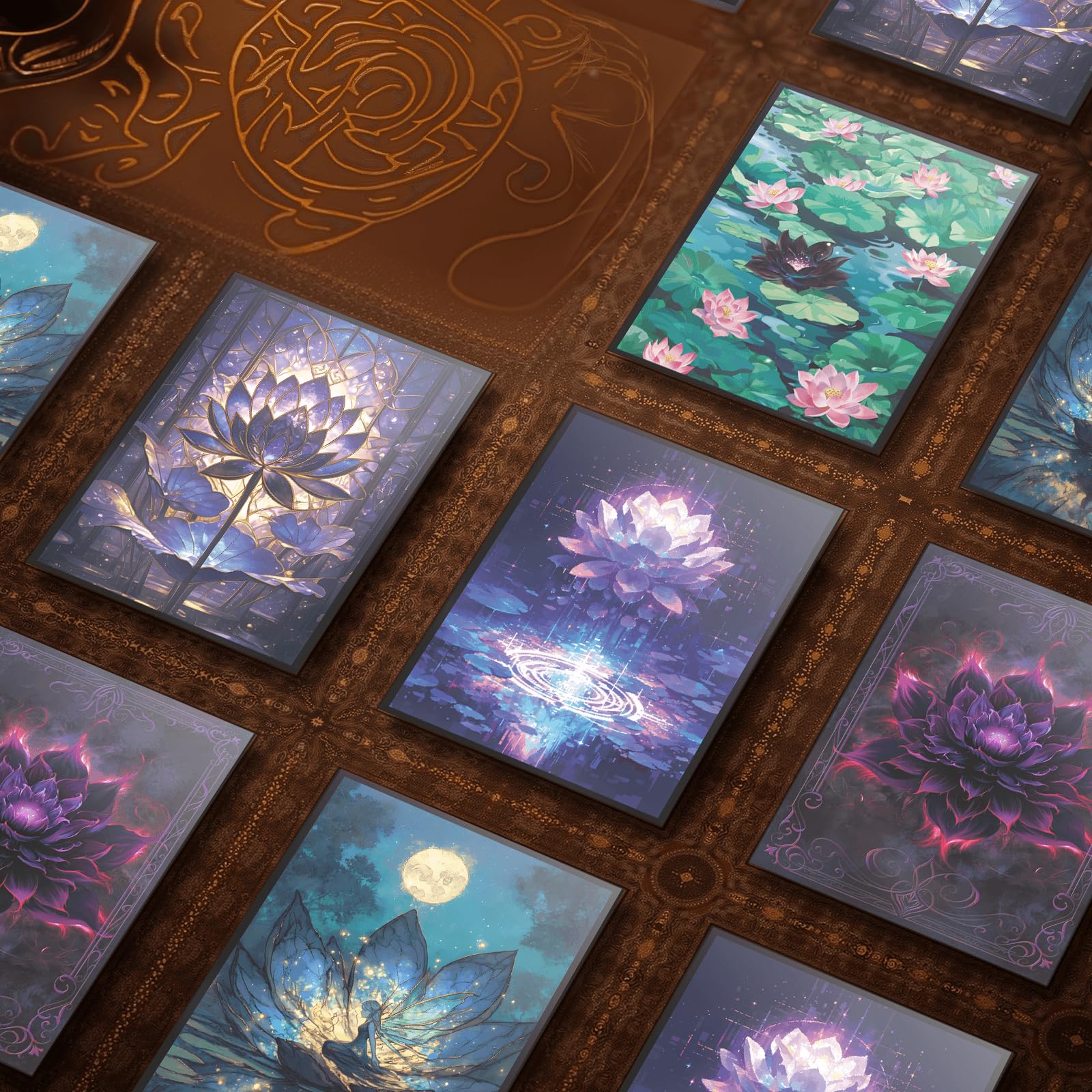 Snapklik.com : MTG Card Sleeves - Pixel Lotus - Ultra Clear Front & Matte  Finish Back