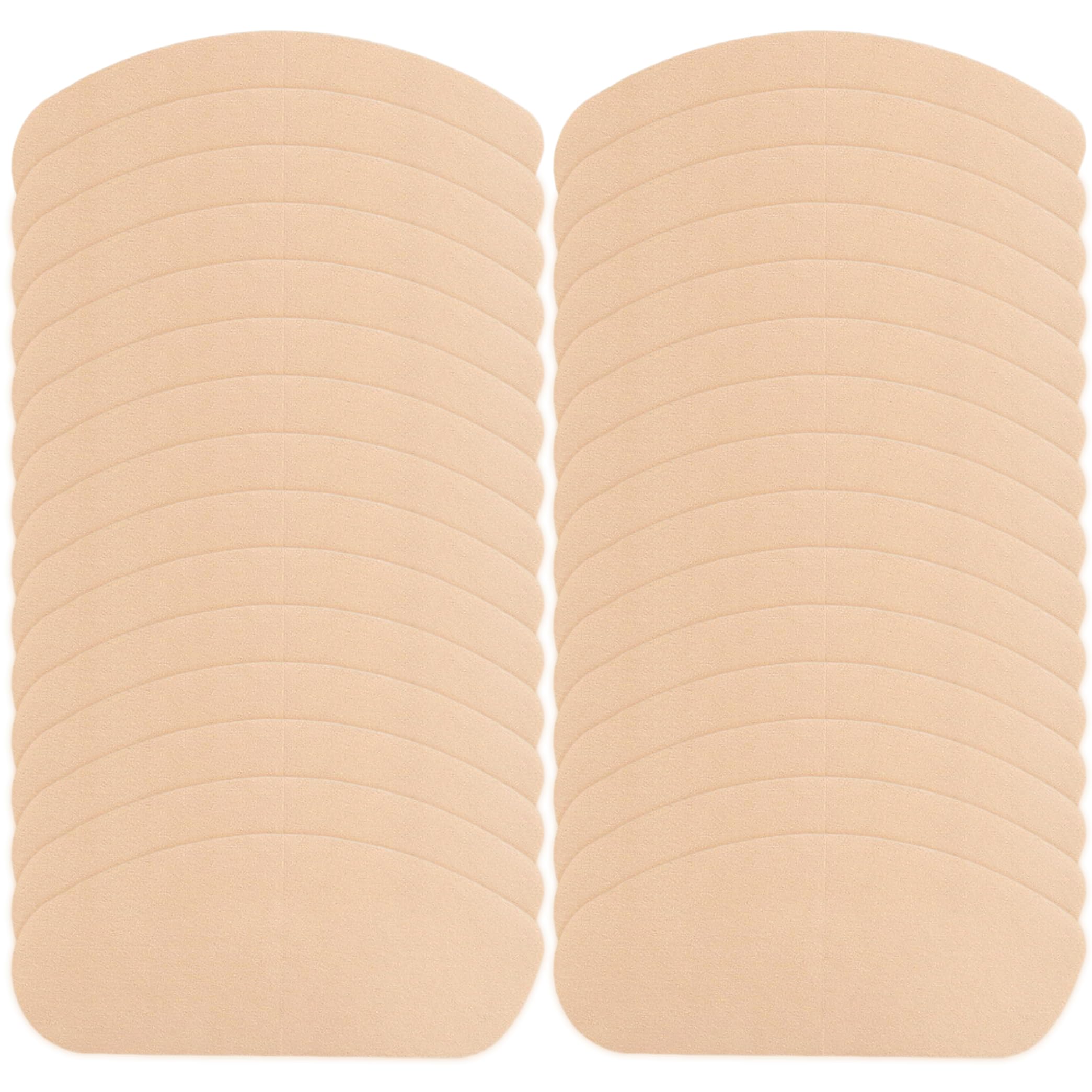 Syutokul Thigh Chafing Pads 30Pcs Chafing Pads Thigh Prevention Soft Invisible Prevention Guards Disposable Self Adhesive Patches Dark Skin Color