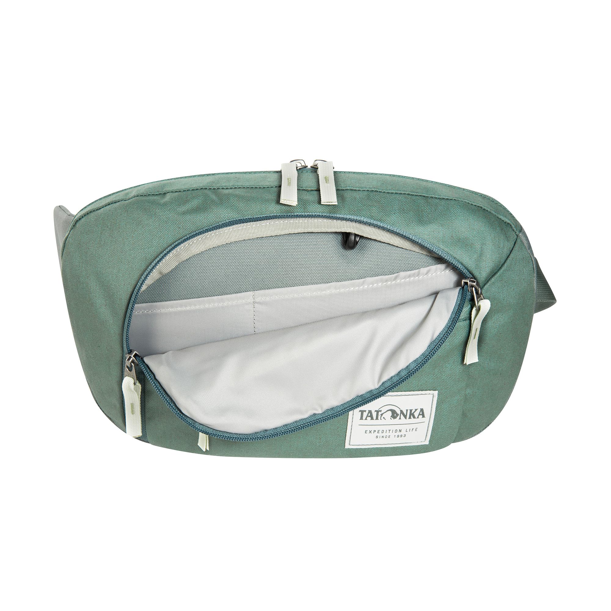 Tatonka Bauchtasche Hip Sling Pack 5 Kapok - Stylische Hüfttasche mit DREI Reißverschluss-Fächern inkl. Organizer - Auch als Crossbody Bag oder Sling Pack tragbar