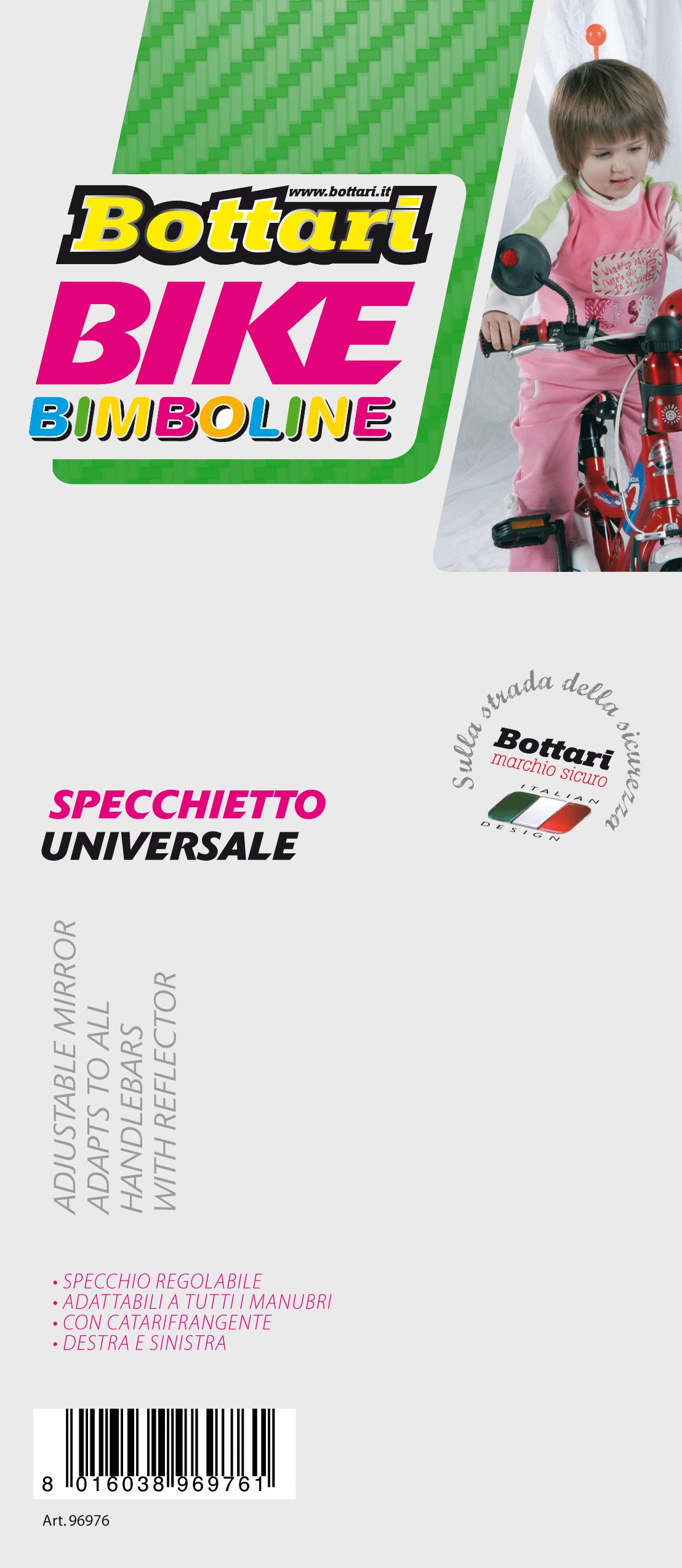 Bottari Bike 96862, Parabrezza Per Bici Unisex Bambini, Assortiti