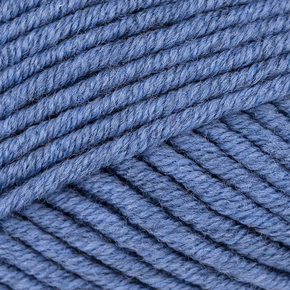 Superwash Merino Wool Yarn Drops Big Merino, 4 or Medium, Aran Weight, 1.8 oz Ball - 82 Yards (07 Jeans Blue)