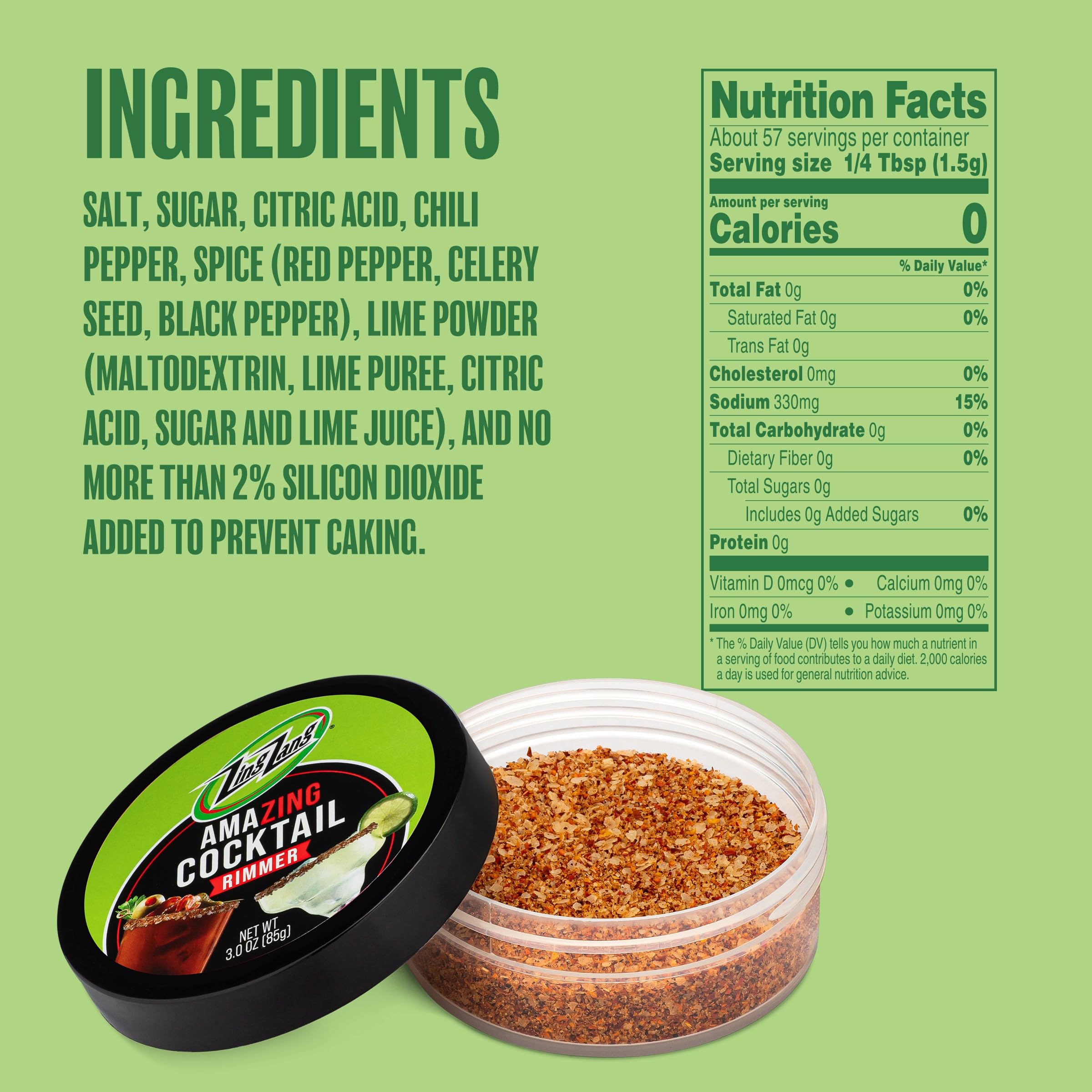 Zing Zang Cocktail Salt - Chili Lime Flavor -2