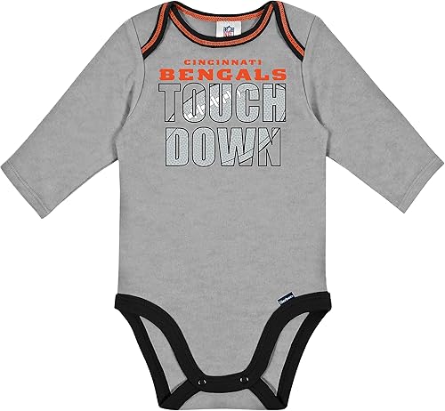 Miniatura 2 de Gerber Body unisex de manga larga para bebé, equipo de la NFL, 2 unidades, Negro, Dorado