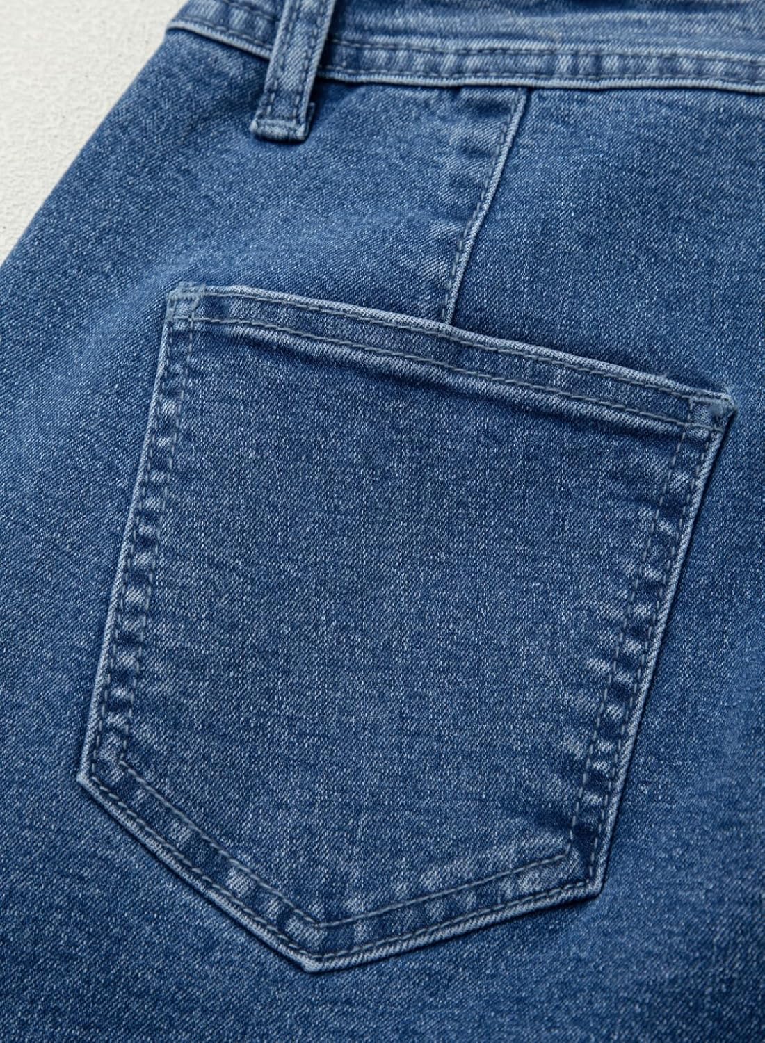 Astylish Capris Jeans for Women Wide Leg High Waisted Stretchy Jean Pants with Slanted Pockets - Image 7