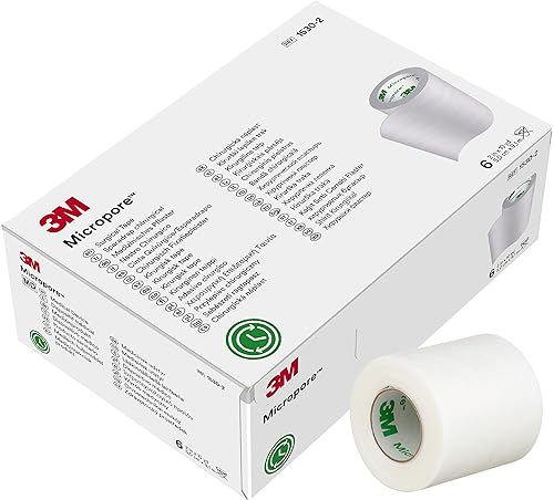 3M Micropore 1530-2 cinta, 6 rollos