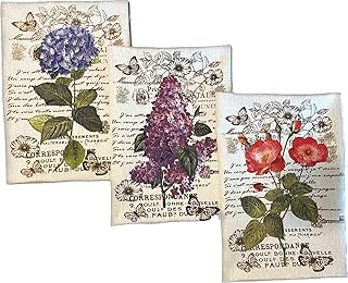 Grand Duchy - Fine Linen Kitchen Tea Towels - Set of 3 - Linen Cotton Bl...