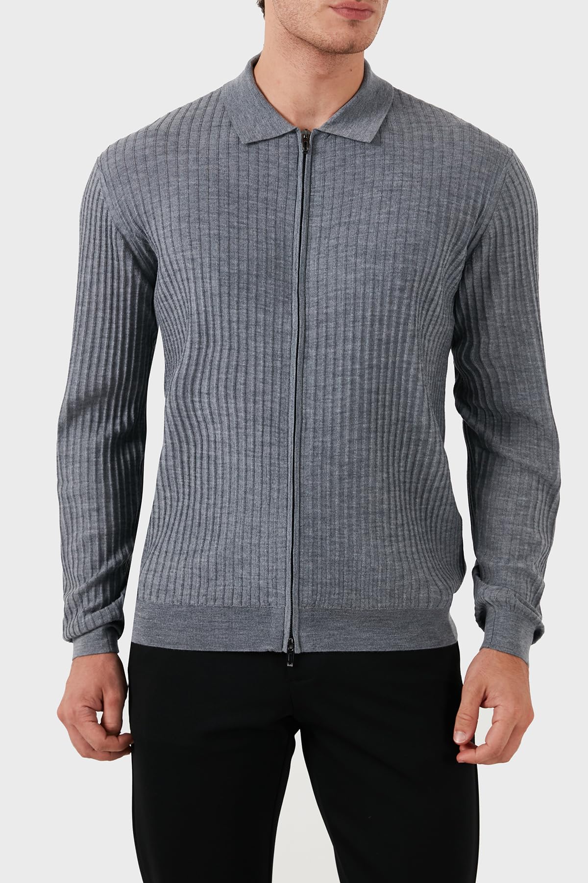 Emporio Armani Regular Fit Fermuarlı Hırka Erkek HIRKA EM000265 AF10460 O8003