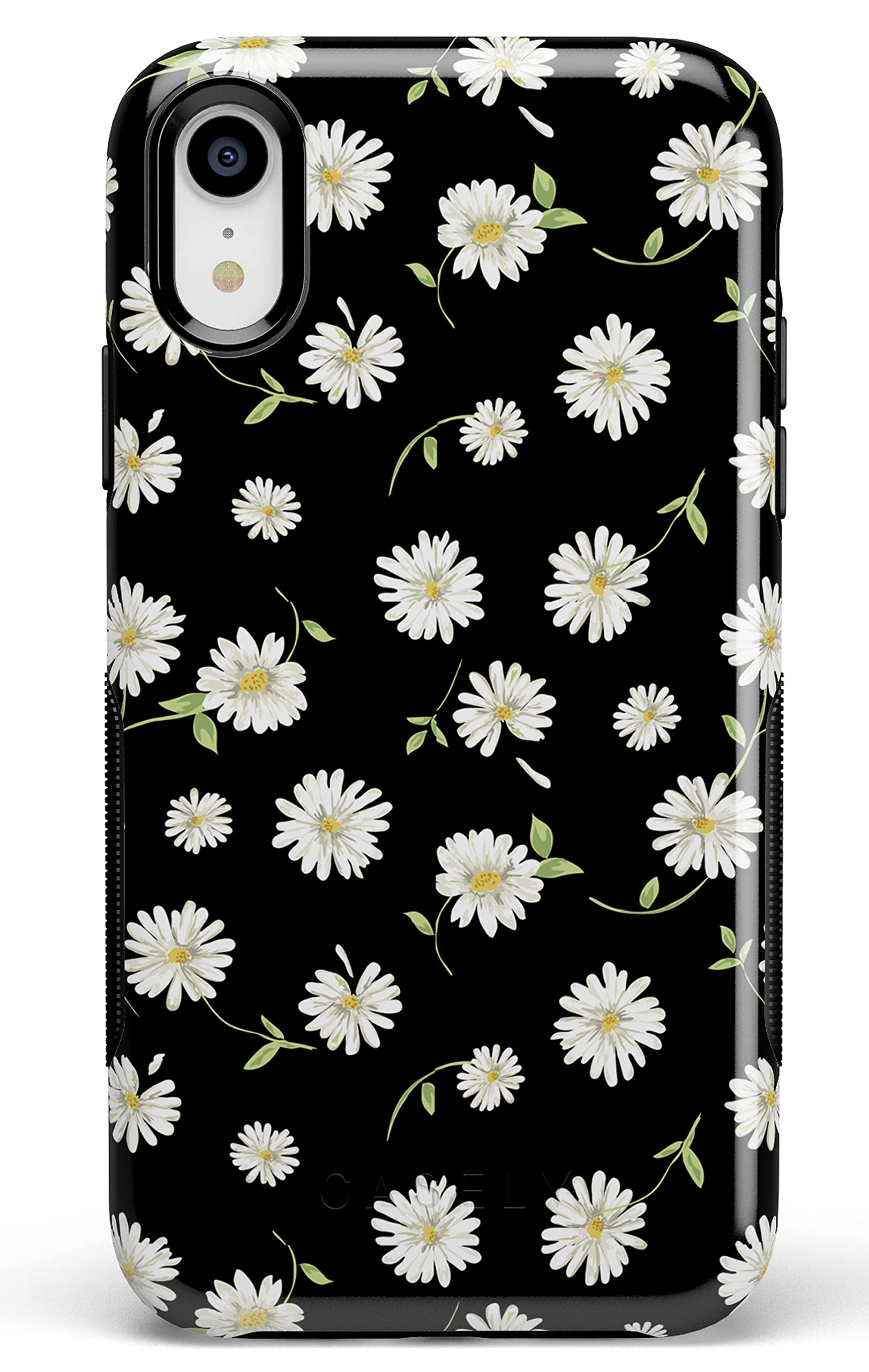 Casely iPhone XR Case | Daisy Daydream Black Floral Case