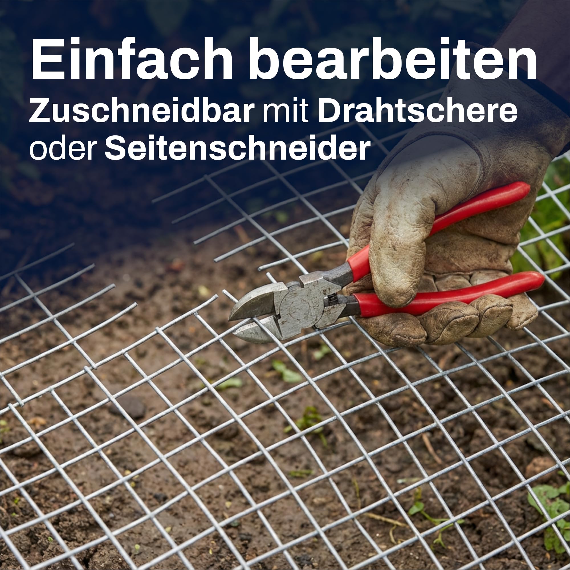 Wühlmausgitter, Volierengitter, Maulwurfsperre, Hasendraht, Drahtgitter, Schweissgitter Verzinkt Rolle Maschenweite 6 x 6 mm Länge 25 m Breite 1m Drahtstärke 0,6 mm