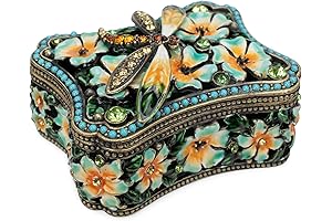 Cottage Garden Dragonfly Keepsake Box