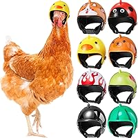 Vista 7 de Skylety Casco de seguridad para gallinas de gallina, casco de seguridad para mascotas, sombrero divertido para gallinas, sombrero para la cabeza