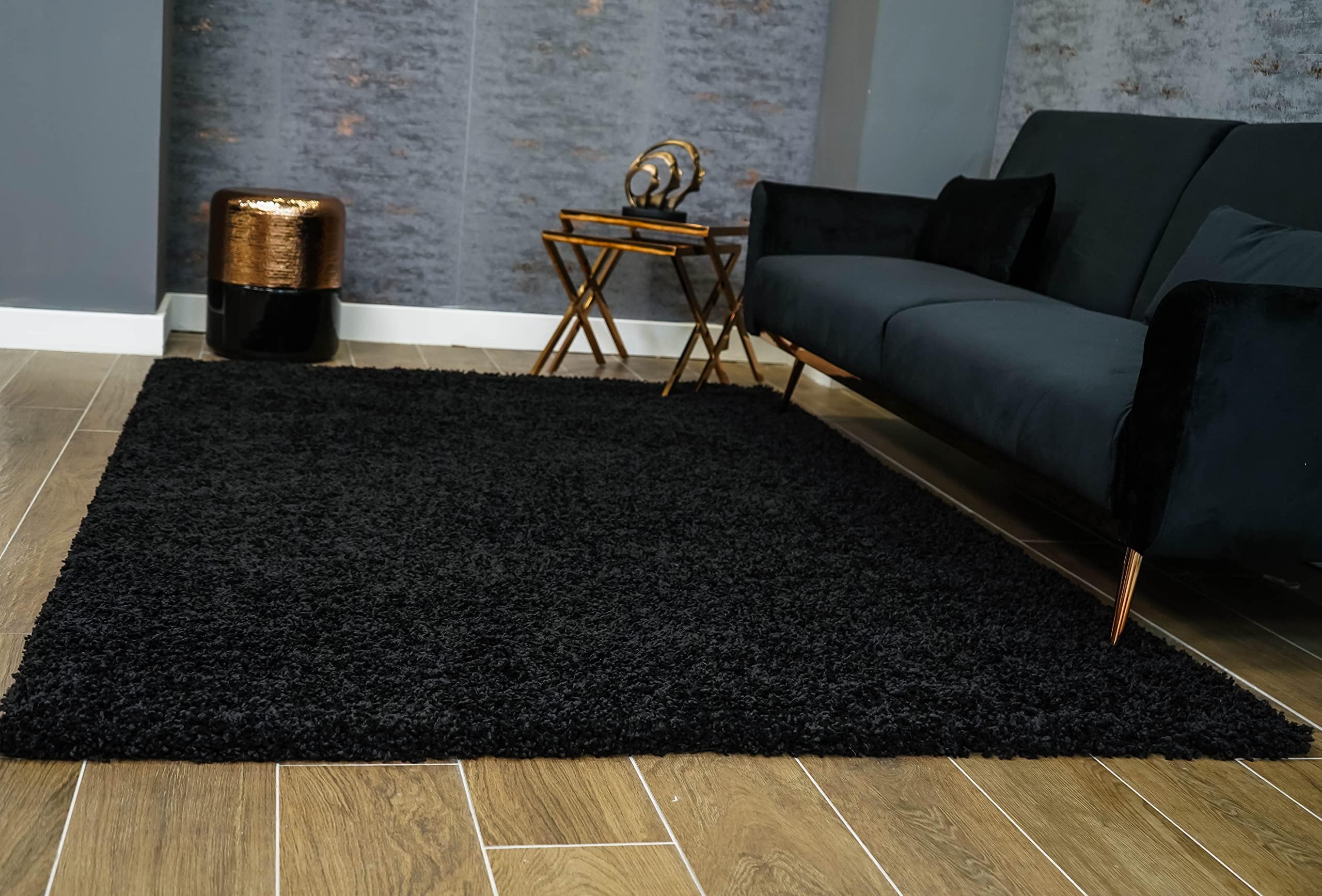 A2Z Rug Pera Shaggy Luxury Super Soft 5cm Pile Thickness 200X290cm - 6'6''X9'5''ft Plain Beige Shag Area Rugs