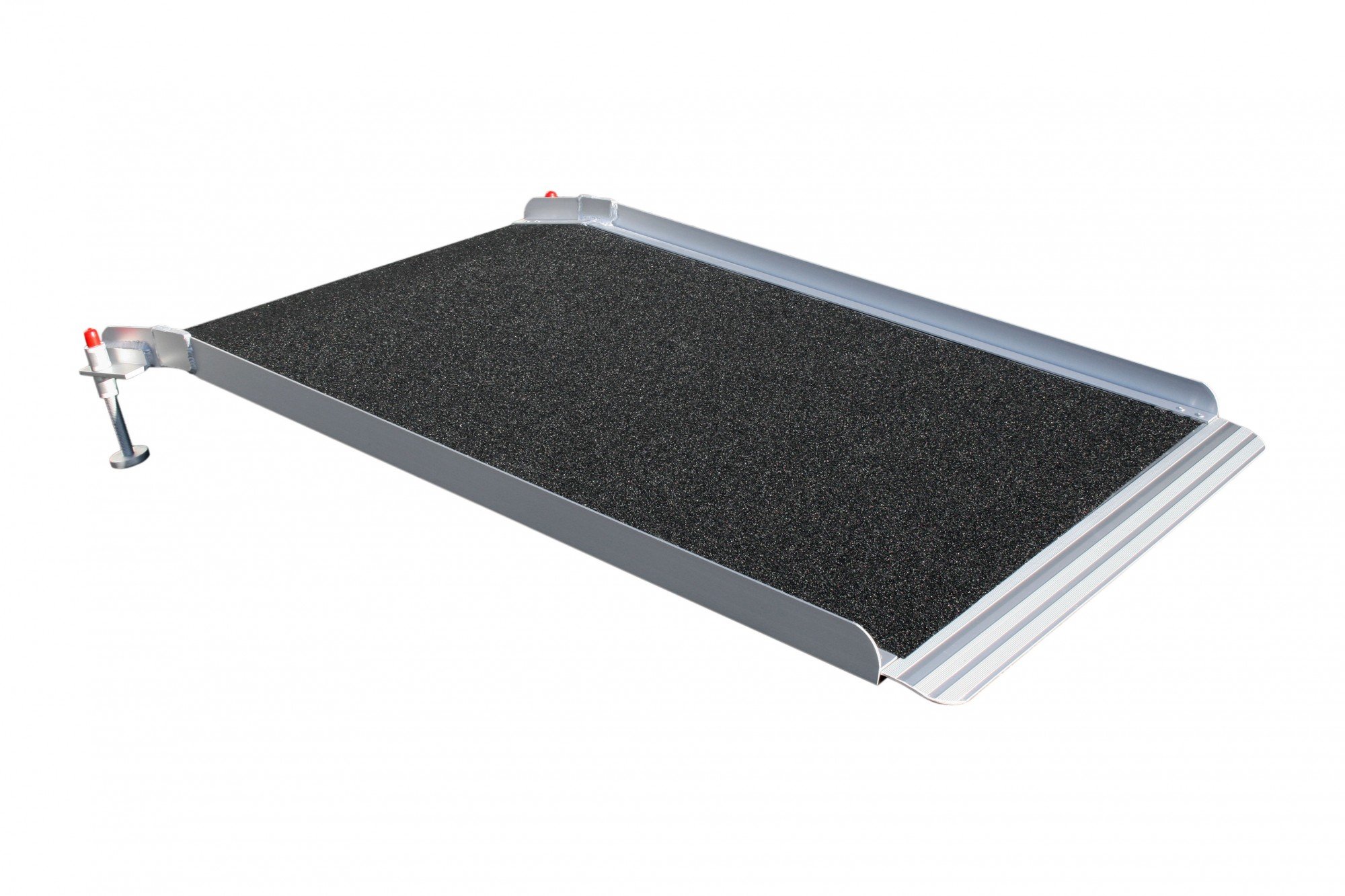 Stufenrampe höhenverstellbar Alurampe Rampe Rollstuhlrampe Auffahrrampe 120 cm Länge
