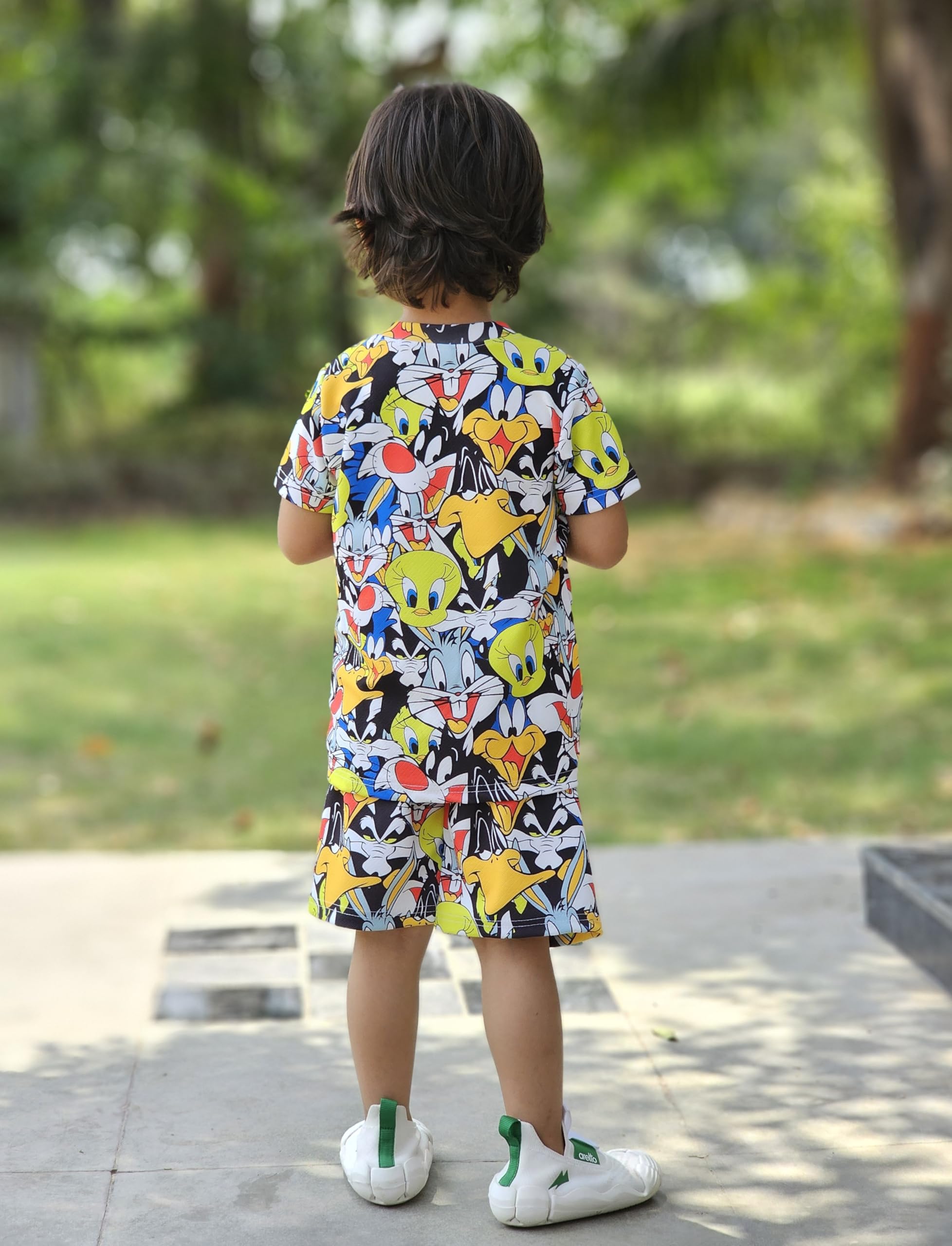 EMBLIKA Casual Baby Boys Cotton Lycra Blend Clothing Set | Kids Tshirt-short | Kids Summer Set |Boy Co-Ord set 1