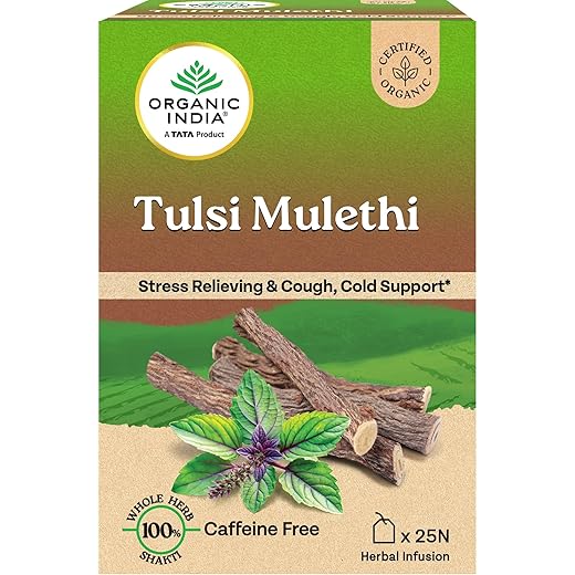 Organic India Tulsi Mulethi Tea Bags - 25 Count