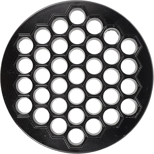 Molde de ruso para albóndigas para hacer ravioles de metal, color negro