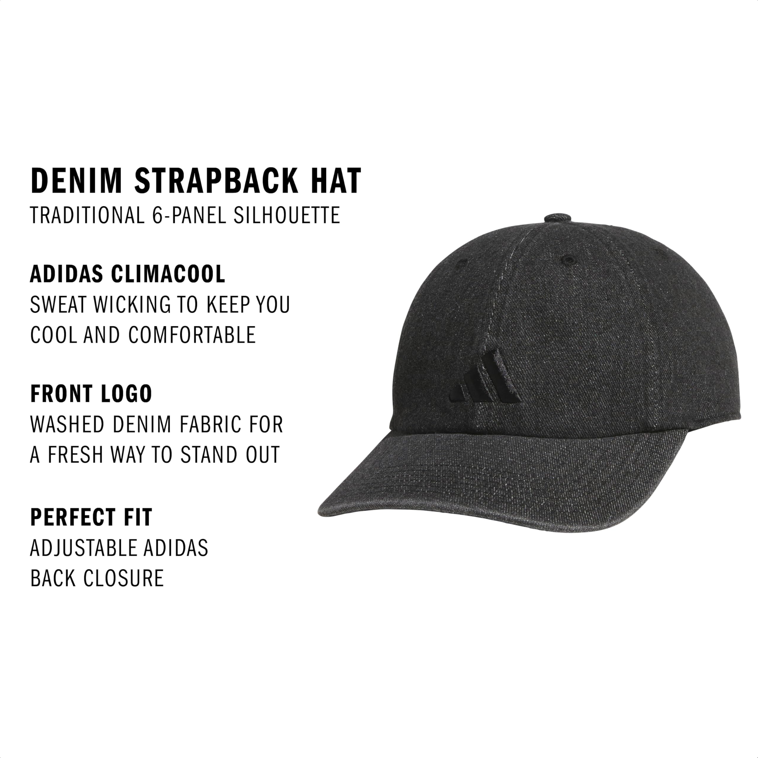 adidas Czapka baseballowa Mężczyźni Men's Denim Strapback Hat