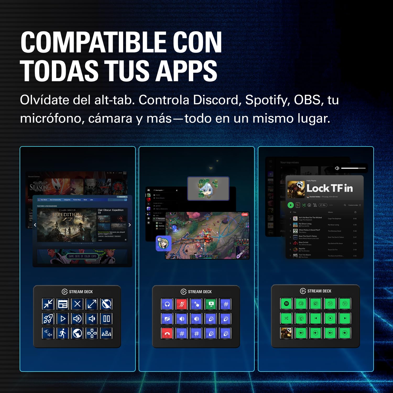Elgato Stream Deck Scissor Keys, controlador de flujo