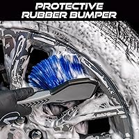 Vista 3 de VIKING Cepillo de rueda para llantas, cepillo de limpieza para neumáticos, gris, 10.3 x 3.3 x 3.8 pulgadas