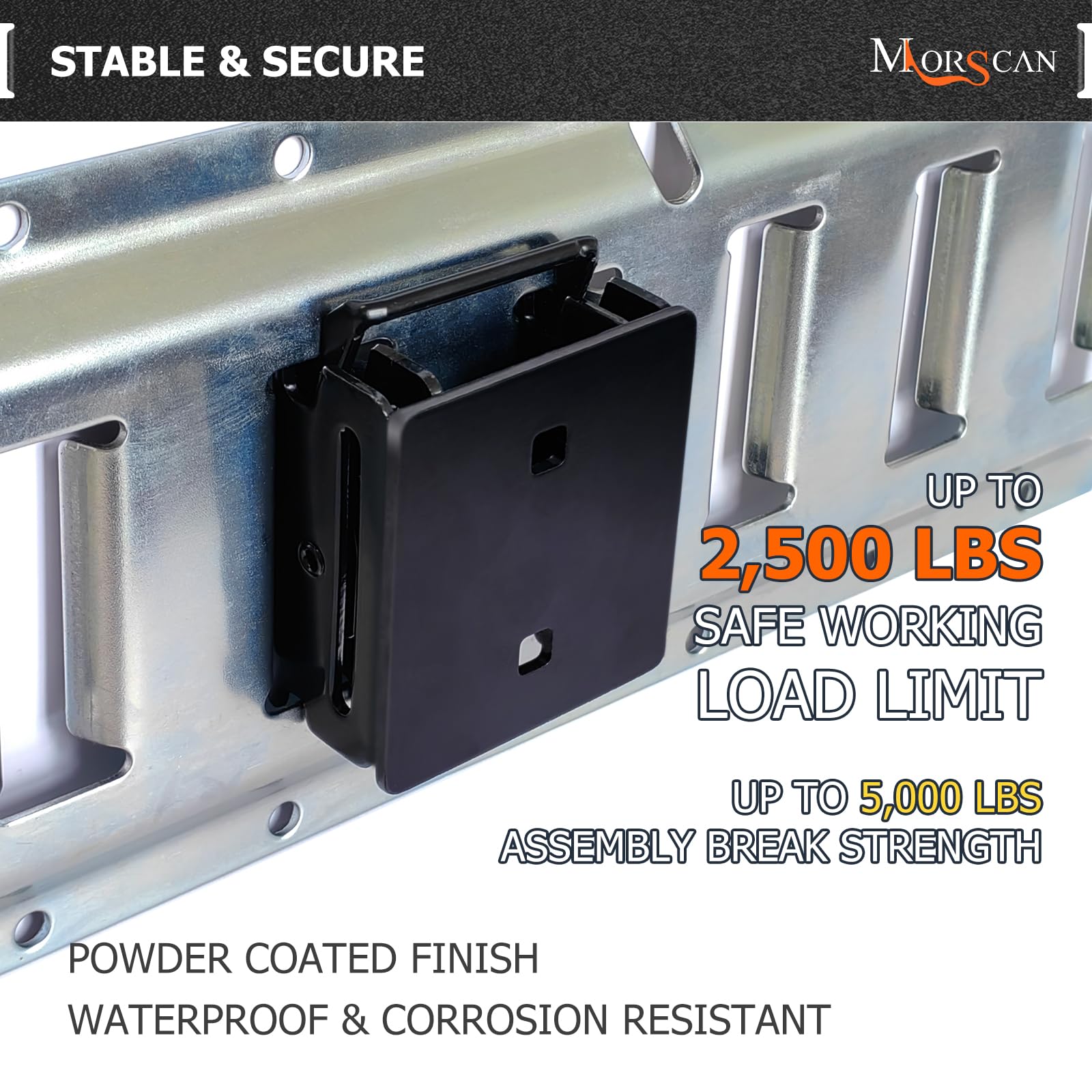 2 Pack E-Track Connector | Dual E-Track Fittings For