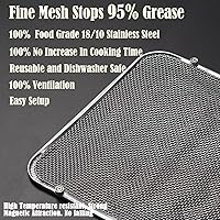 Vista 6 de Protector contra salpicaduras para freidora de aire: magnético de acero inoxidable, detiene la quema de la bobina de calefacción, la corrosión