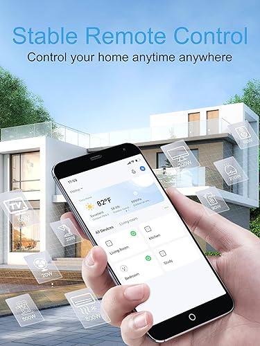 Miniatura 5 de EIGHTREE Mini enchufe inteligente 5GHz y 2.4GHz Wi-Fi, compatible con Alexa y Google Home y SmartThings, control remoto, temporizador, blanco,