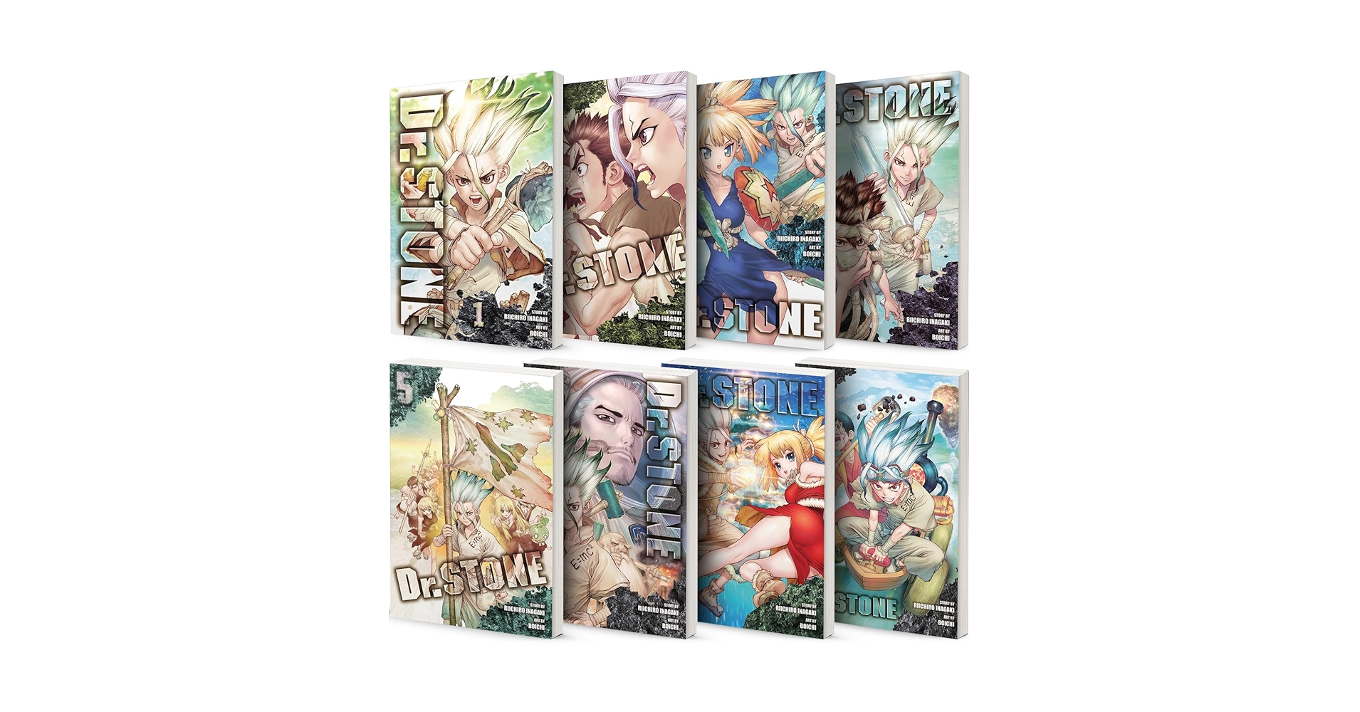Dr. STONE Manga, Vol. 1-8: Riichiro Inagaki, Boichi: Amazon