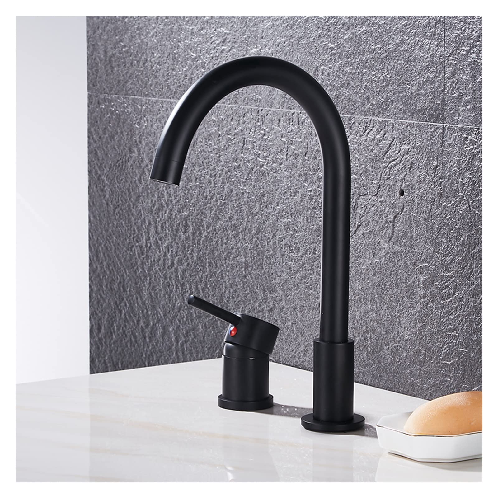Robinet de baignoire mitigeur noir pour une ambiance spa à la maison