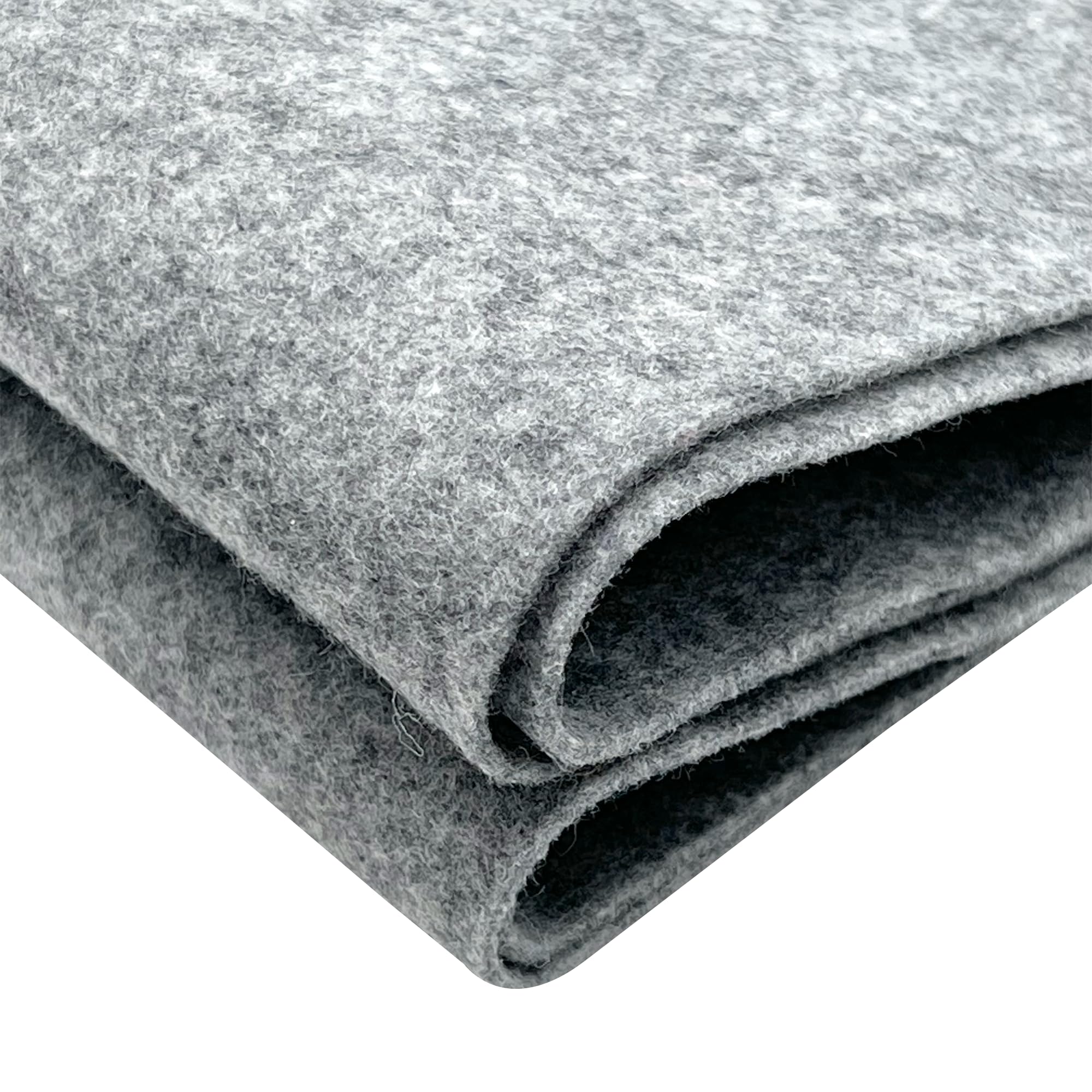 EOVEA | Acrylic Felt Fabric by The Yard - Non-Stiff, Soft Material - 72" Wide - 1.6mm Thick Felt Sheets for DIY Crafts, Sewing, Upholstery, Cushion, Padding(Heather Grey, Half Yard)