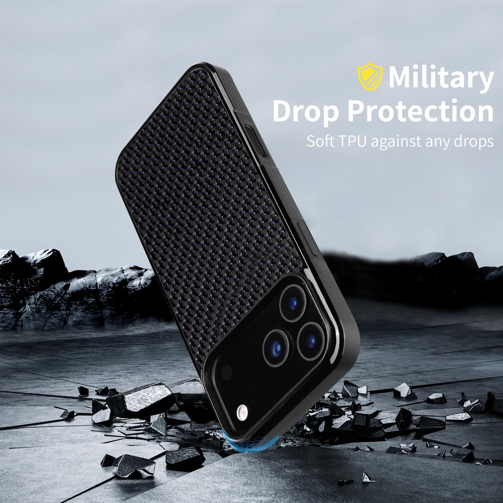 Amazon.com: Forged Carbon Fiber Protective Case for iPhone 17 Pro