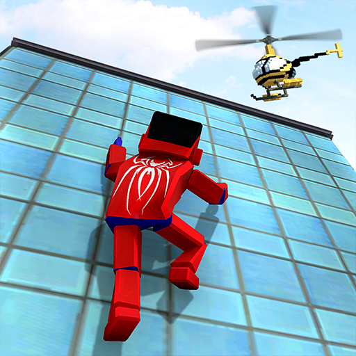 Spider Craft Rope Hero Spiele, Block Craft Rope Hero Kampfspiele, Spider Superheld Actionspiele 3D, Spider Hero Craft Kampfspiele, Stadtkampfspiele