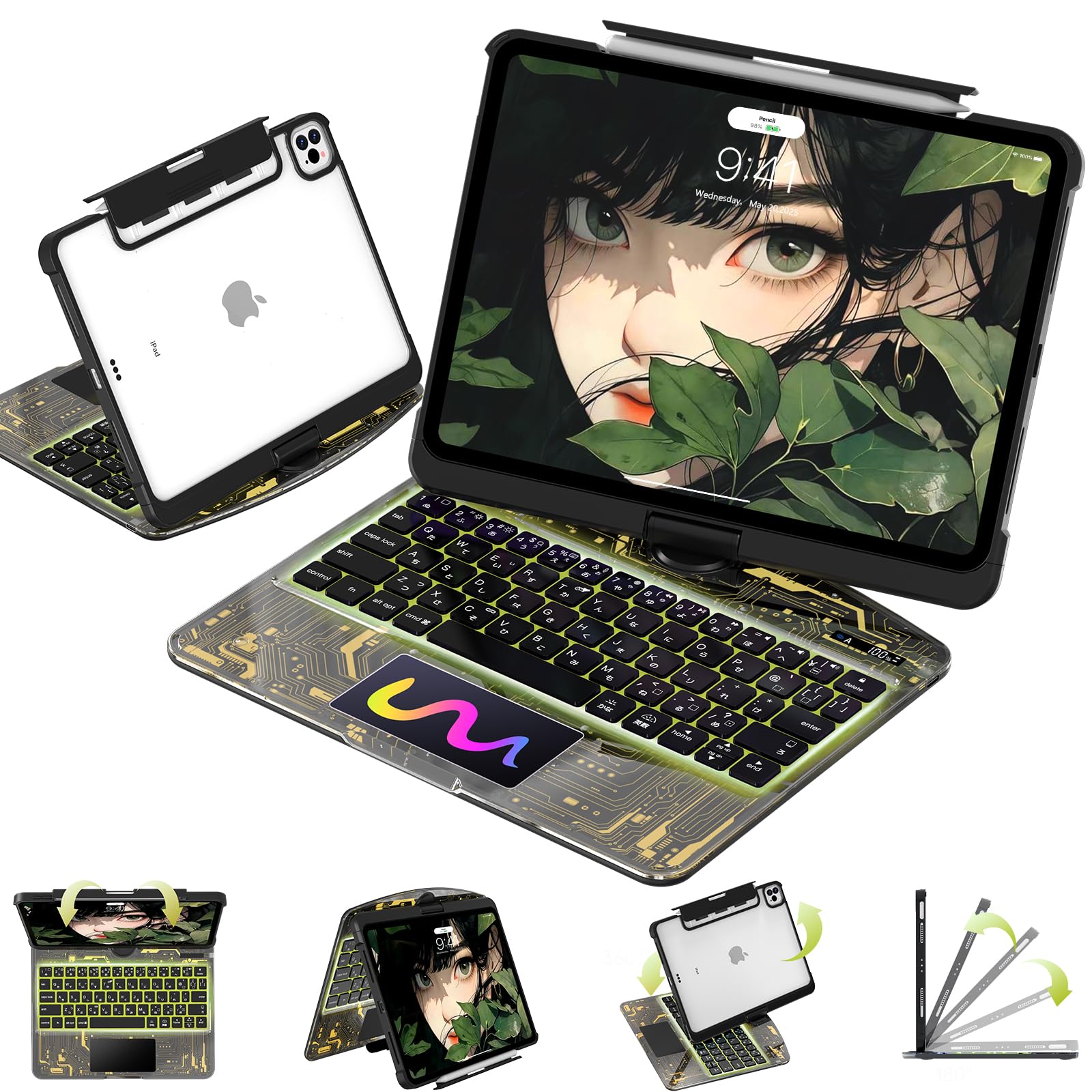 Amazon.co.jp: DODOLIVE iPad用 キーボードケース pro 11インチ（第1/2