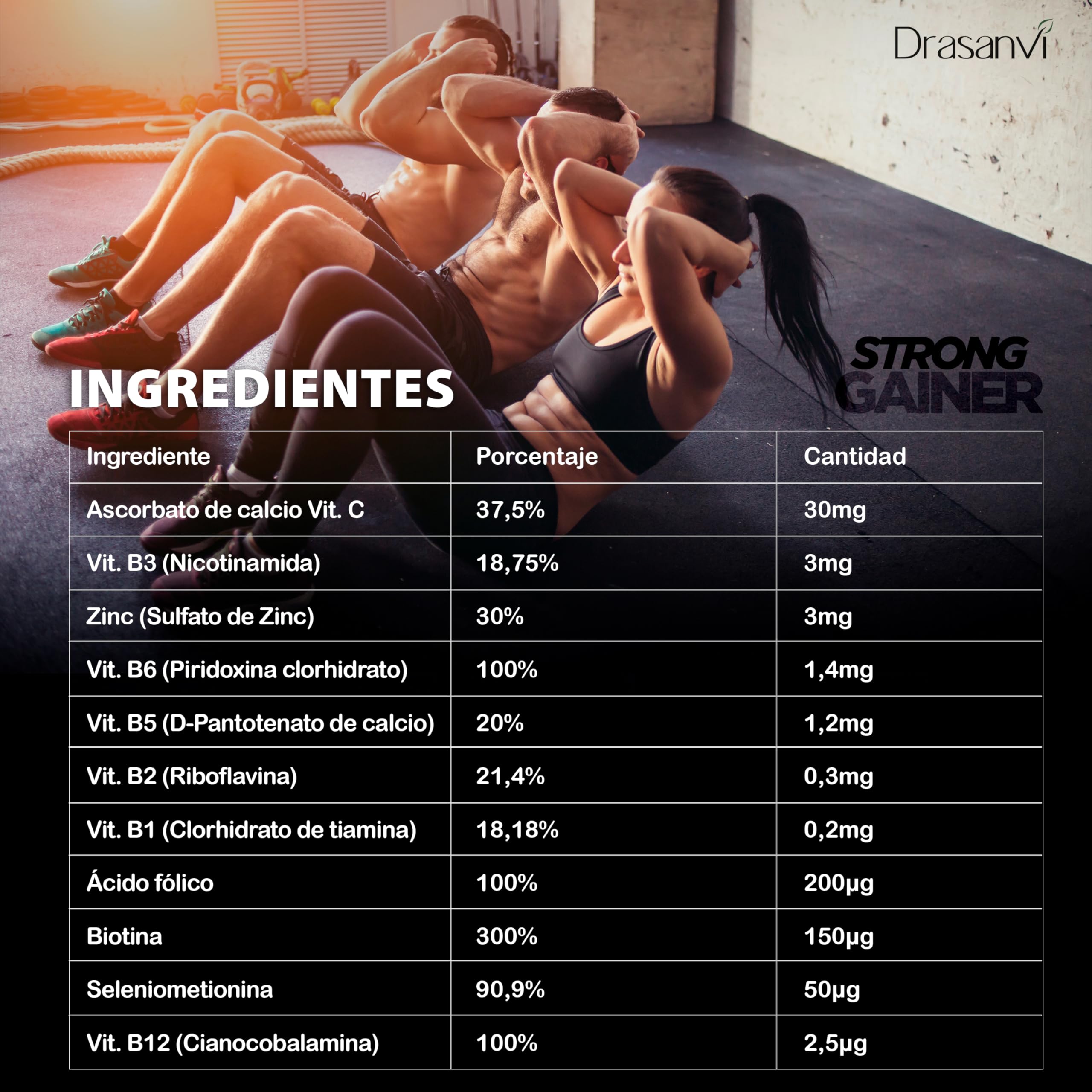 WEIGHT GAINER DOBLE CHOCOLATE 3KG SPORT LIVE DRASANVI