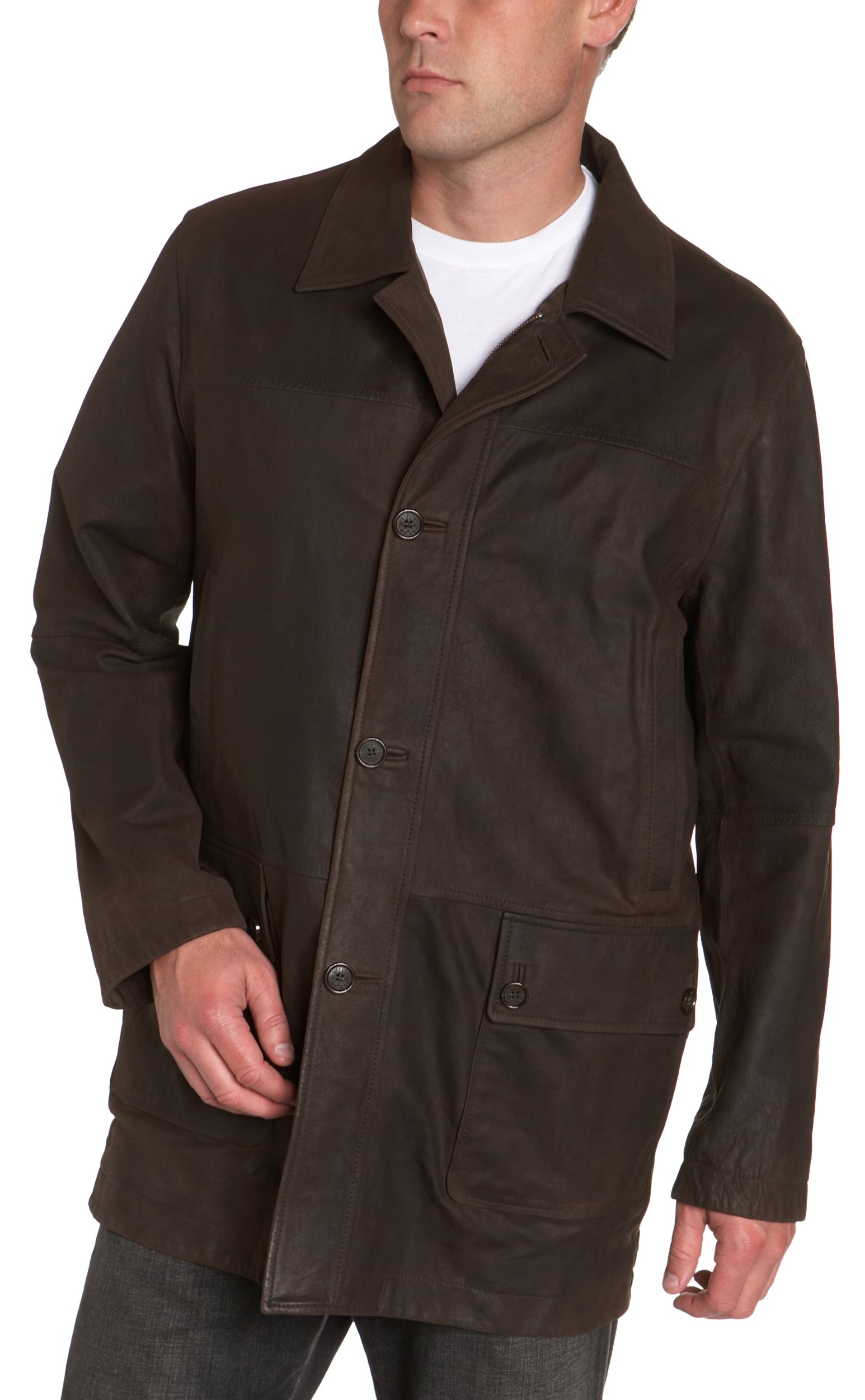 Cole HaanMen's Buffed Lamb Reversible Jacket