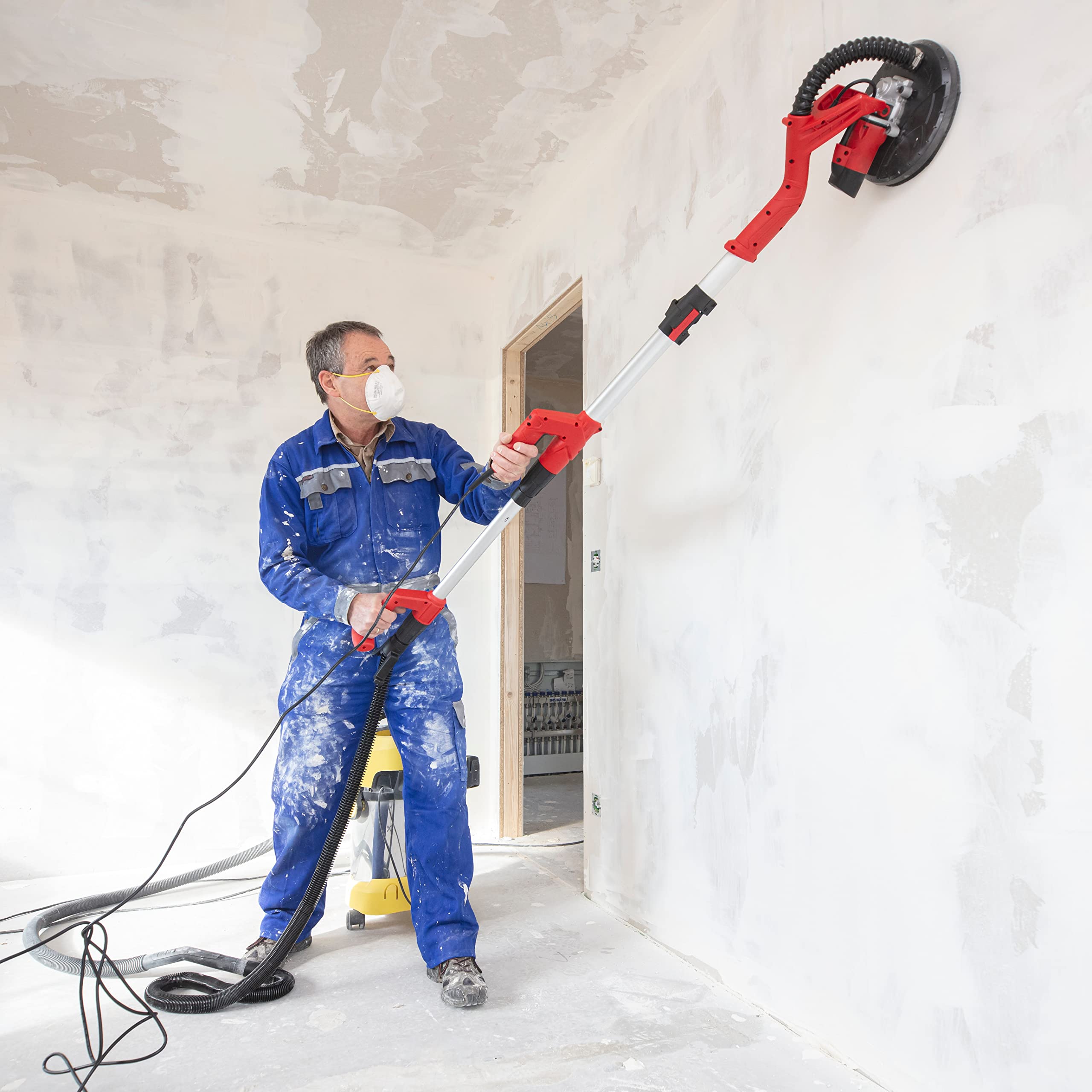 Discos de lija 225 con autoadherentes 120, 50 unidades, grano 120, para lijadora de techo, lijadora de construcción en seco y lijadora de disco