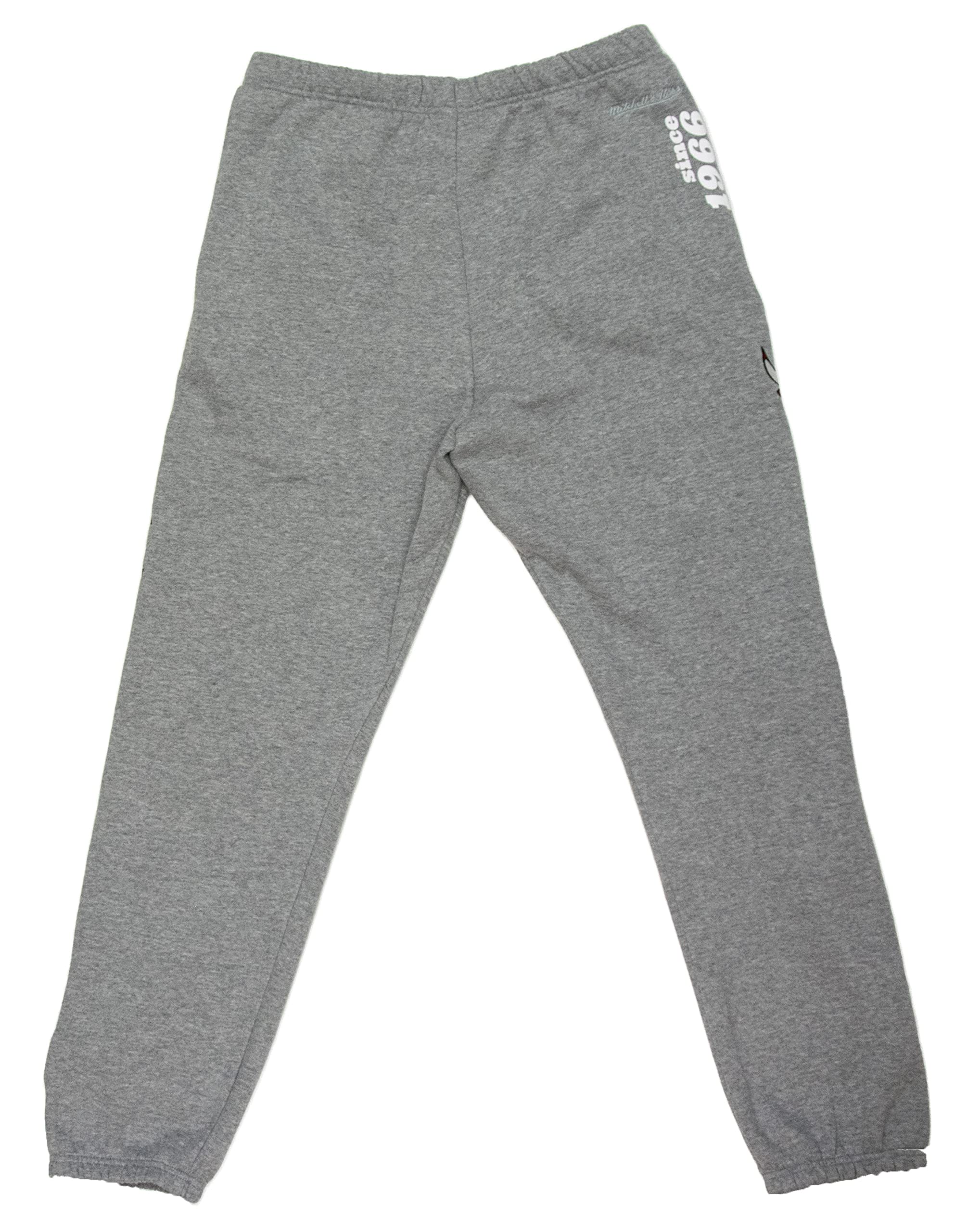 Mitchell & Ness NBA Team Origins - Pantaloni in pile, colore: Grigio mélange