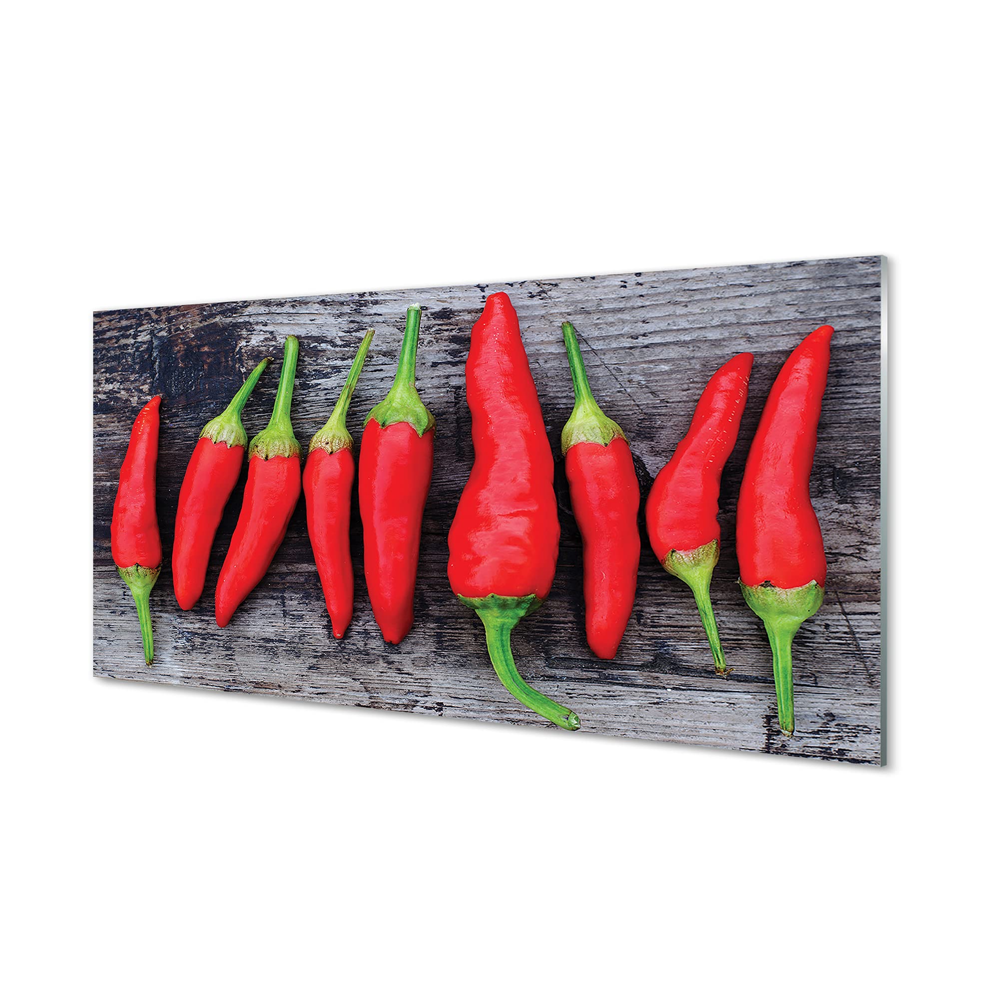 Crédence Adhésive 120x60cm Verre Trempé Sécurité Dosseret Cuisine Légumes Nourriture