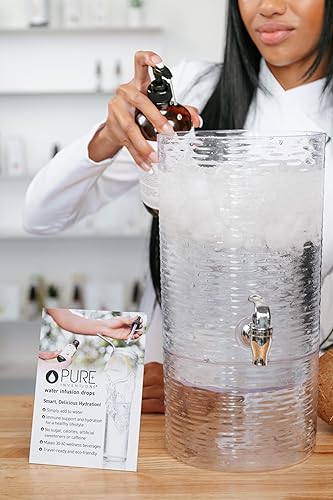 Miniatura 5 de Pure Inventions Extracto de té verde antioxidante, melocotón, gotas de infusión de agua, sin azúcar, calorías o edulcorantes artificiales, 500