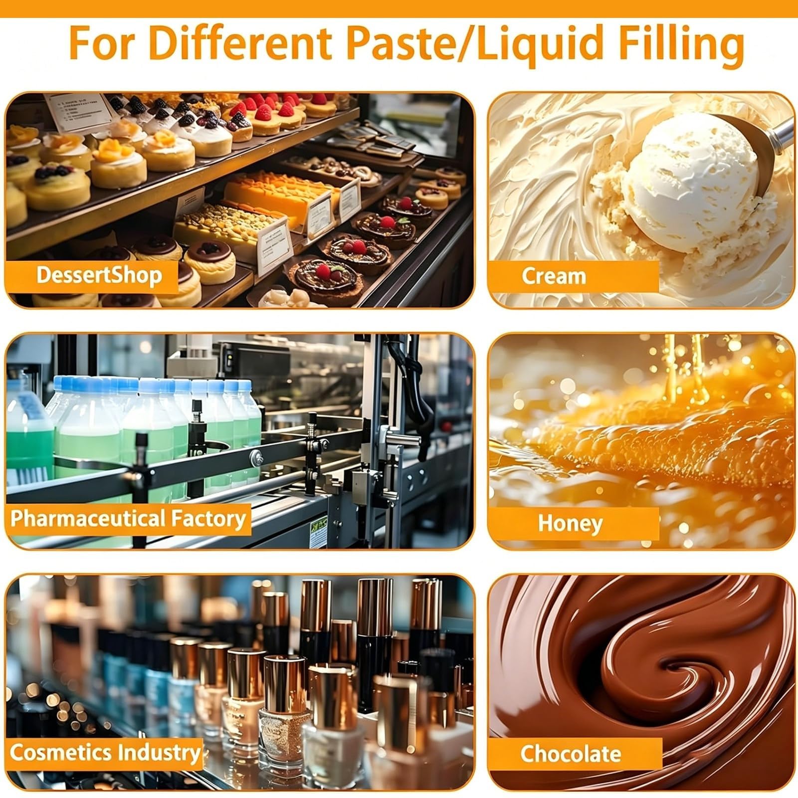 Máquina llenadora de donas comercial, inyector manual de gelatina de 5 l, máquina llenadora manual de crema de gelatina y donas for panaderías de cocina de restaurante(Shortbeak)