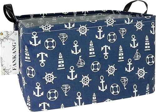 Miniatura 23 de FANKANG - Cestos de almacenamiento, cesta de lavandería plegable de lona para cuarto infantil con revestimiento impermeable de PE, grandes cestas de