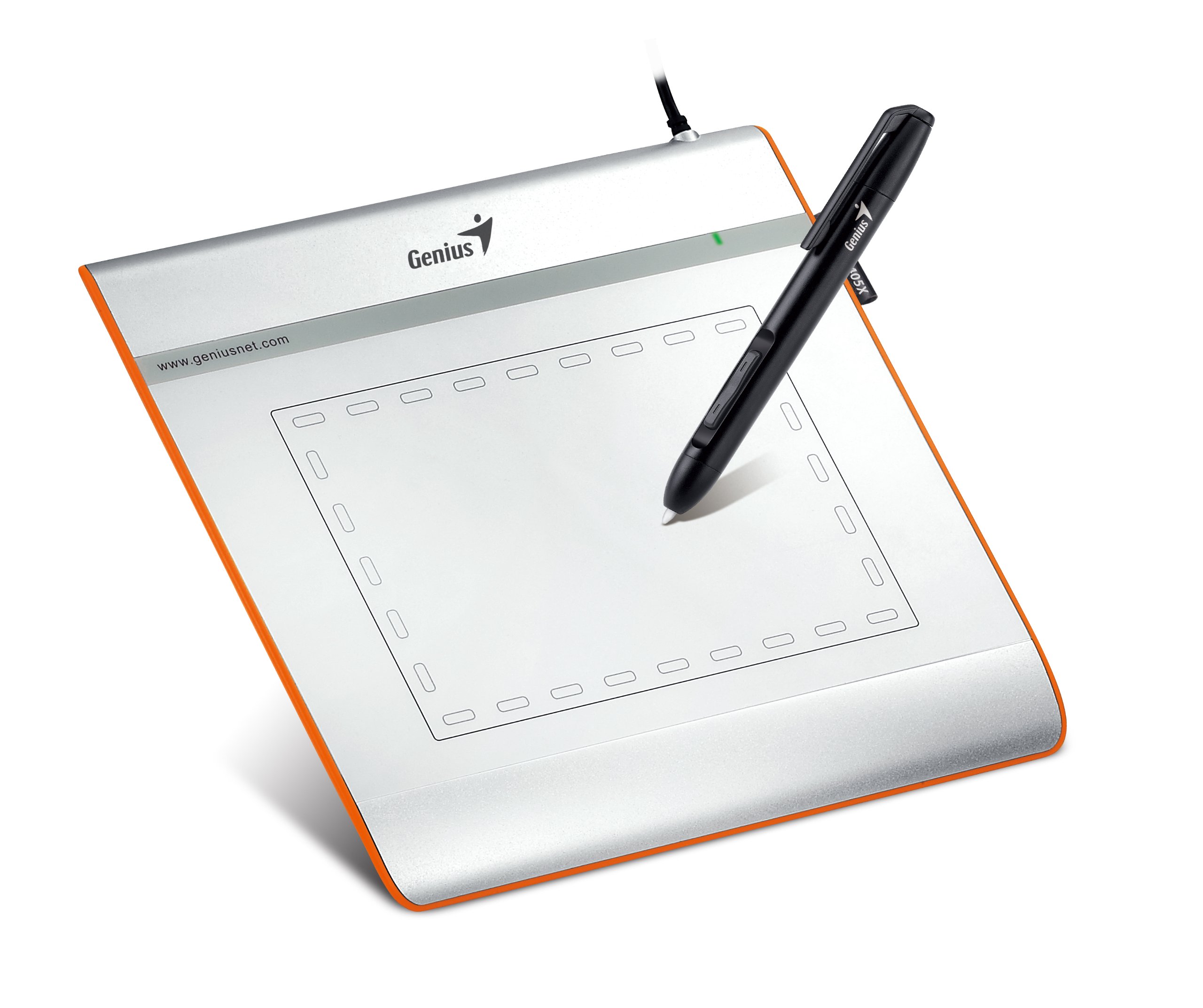 Genius Easy-Pen I405X Tavoletta Grafica, 4", Argento