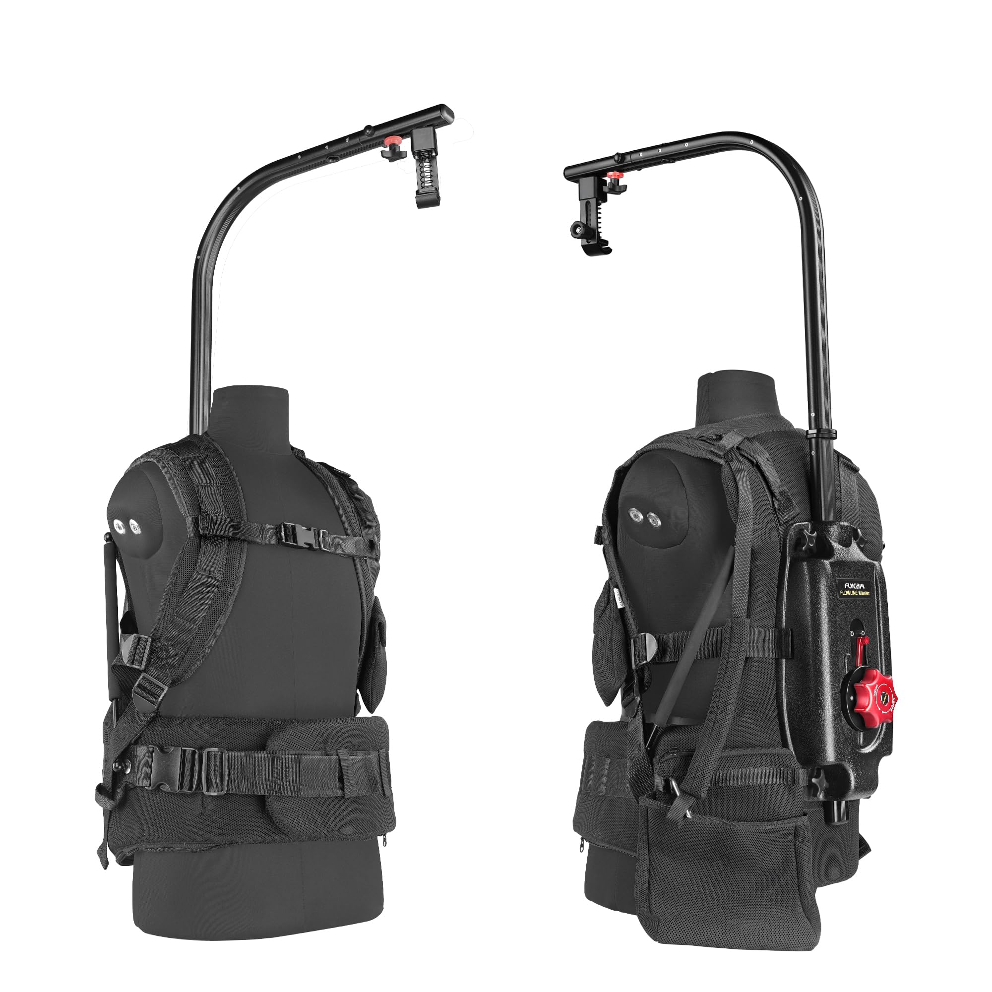 FLYCAM Flowline Master Pro Gilet Support corporel, 4-12 kg, Rotation 180° | pleinement Ceinture rembourrée avec molette antidérapante pour un confort prolongé