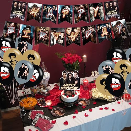 Miniatura 5 de The Twilight Saga - Decoraciones para fiestas, suministros de fiesta de cumpleaños para la Saga Crepúsculo, suministros para fiestas incluye