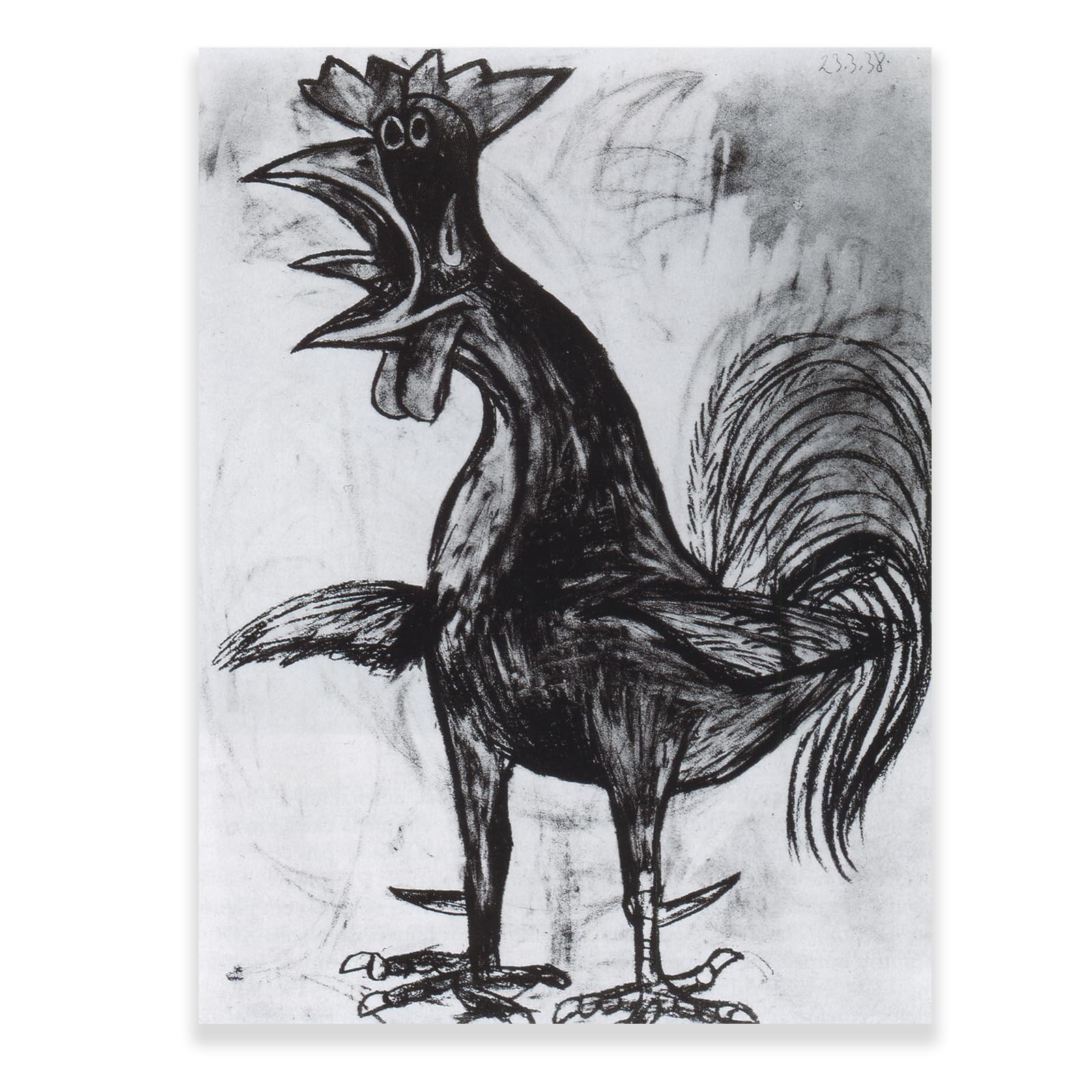 Pablo Picasso Art Prints - Young Cock Poster - Fine Art Prints - Modern Classroom Kitchen Bedroom Room Aesthetics Decoration Boys Women Gift Unframed (12x16in/30x40cm)