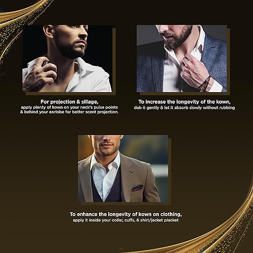 Miniatura 2 de RAYAN Kown - Perfume árabe para hombre, Eau De Parfum moderno, perfume de larga duración para hombres, Perfume árabe con Oud, Cardamomo, Lavanda,