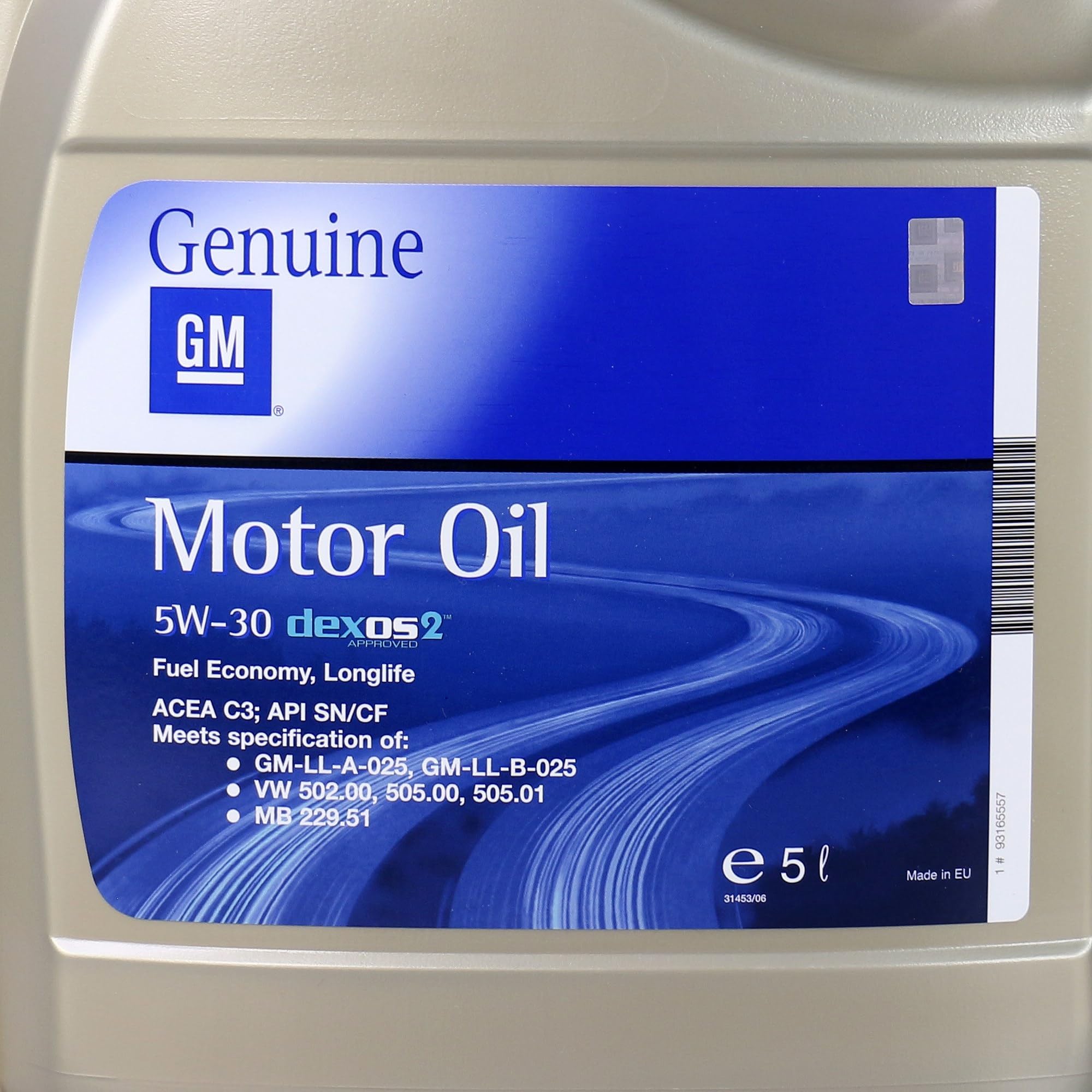 3x 5 L = 15 Liter Opel GM 5W-30 dexos2 dexos 2 Motor-Öl Motoren-Öl, Spezifikationen/Freigaben: ACEA C3, BMW Longlife-04, API SM/CF, GM-LL-A-025, GM-LL-B-025, VW 502 00, 505 00, 505 01, Mercedes Benz M | 1942003 passend für LL 04 50200/50500/50501,