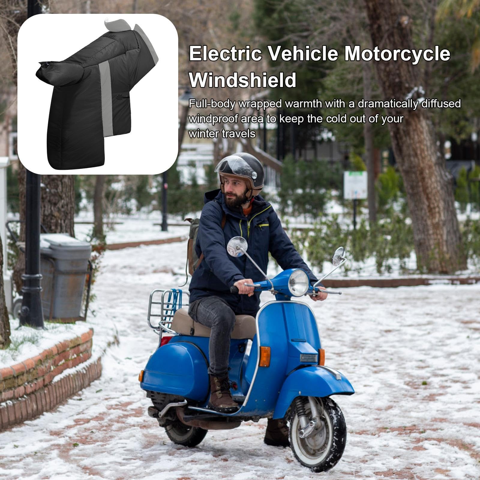 Tablier Coupe-Vent pour Moto - Tablier de Moto intégral résistant