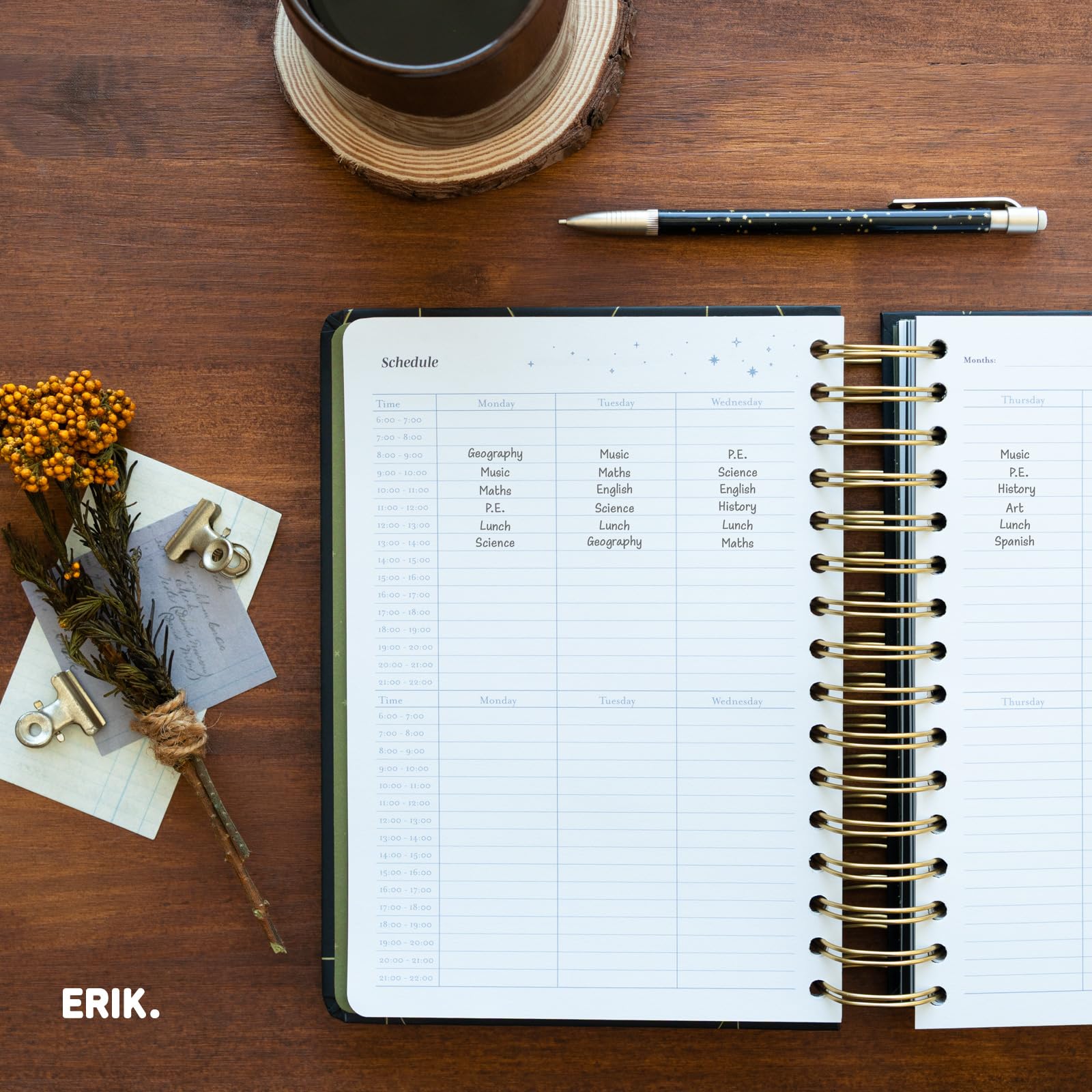 Grupo Erik A5 Academic Diary 2025-2026 Page A Day - Astral | Back To School Planner 2025-2026 Student, A5 Mid Year Diary 2025 2026 Page A Day | Cute Planner, Cute Stationery Gifts