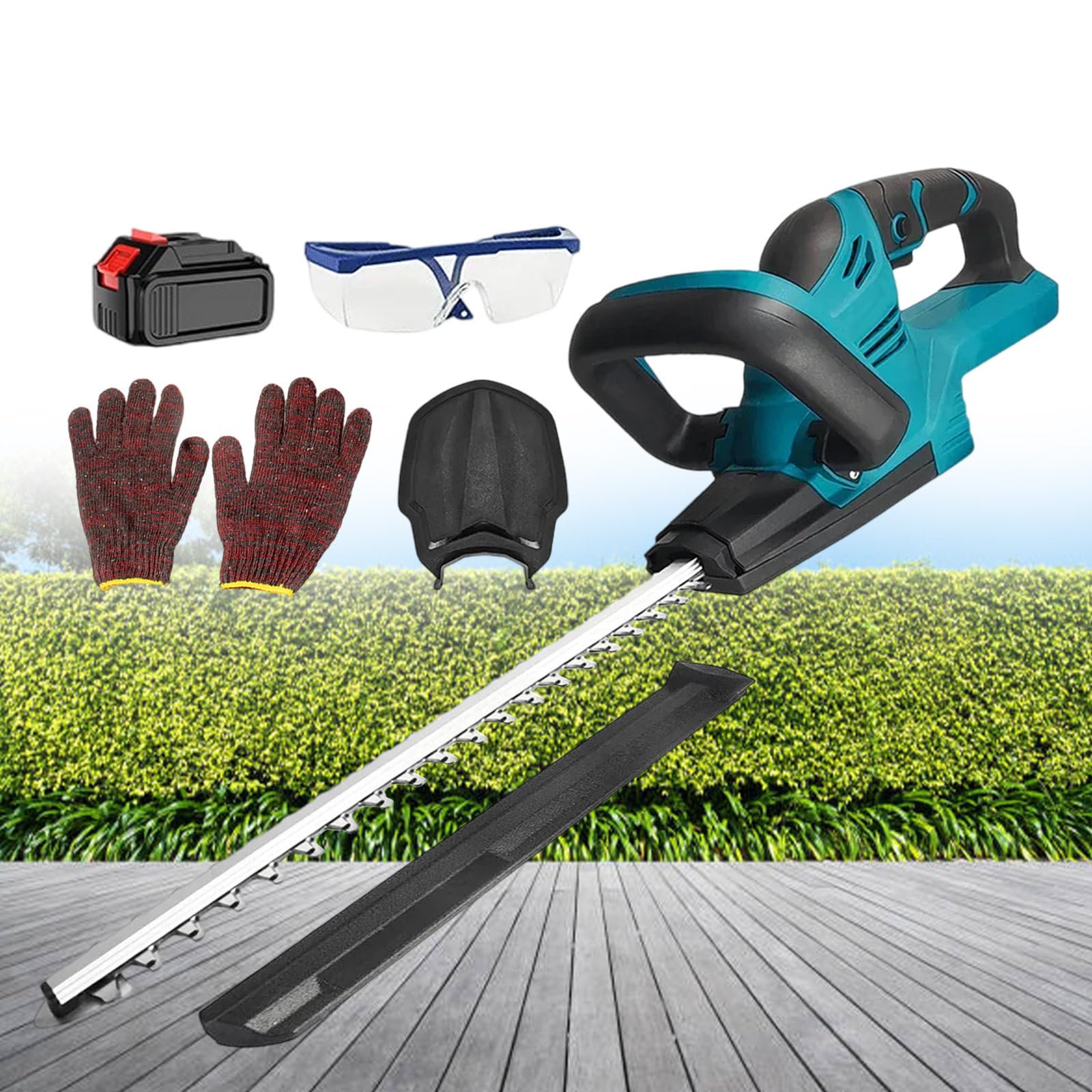 Taille-haies sans fil contre les buissons envahissants de votre jardin