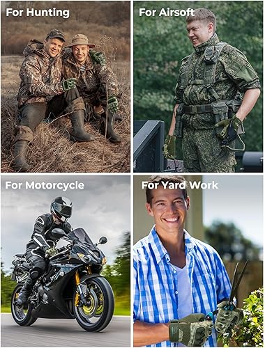 Vista 31 de KEMIMOTO - Guantes tácticos para hombres, guantes de motocicleta aptos para pantalla táctil con carcasa dura y acolchado de palma para deportes